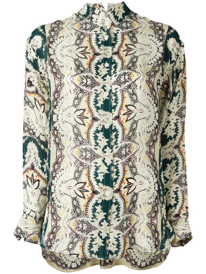 Etro Abstract Print Shirt, Women's, Size: 38, Silk