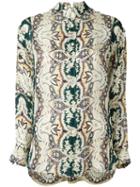 Etro Abstract Print Shirt, Women's, Size: 38, Silk