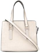 Christian Siriano Crocodile-embossed Tote Bag - Grey