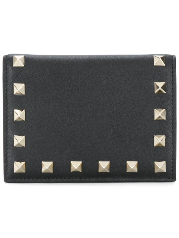 Valentino Valentino Garavani Rockstud Compact Wallet - Black