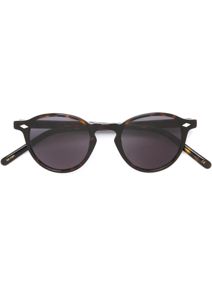 Lesca Round Sunglasses - Brown