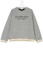 Burberry Kids Teen Branded Sweatshirt - Grey