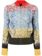 Jean Paul Gaultier Vintage Floral Print Bomber Jacket, Women's, Size: 40