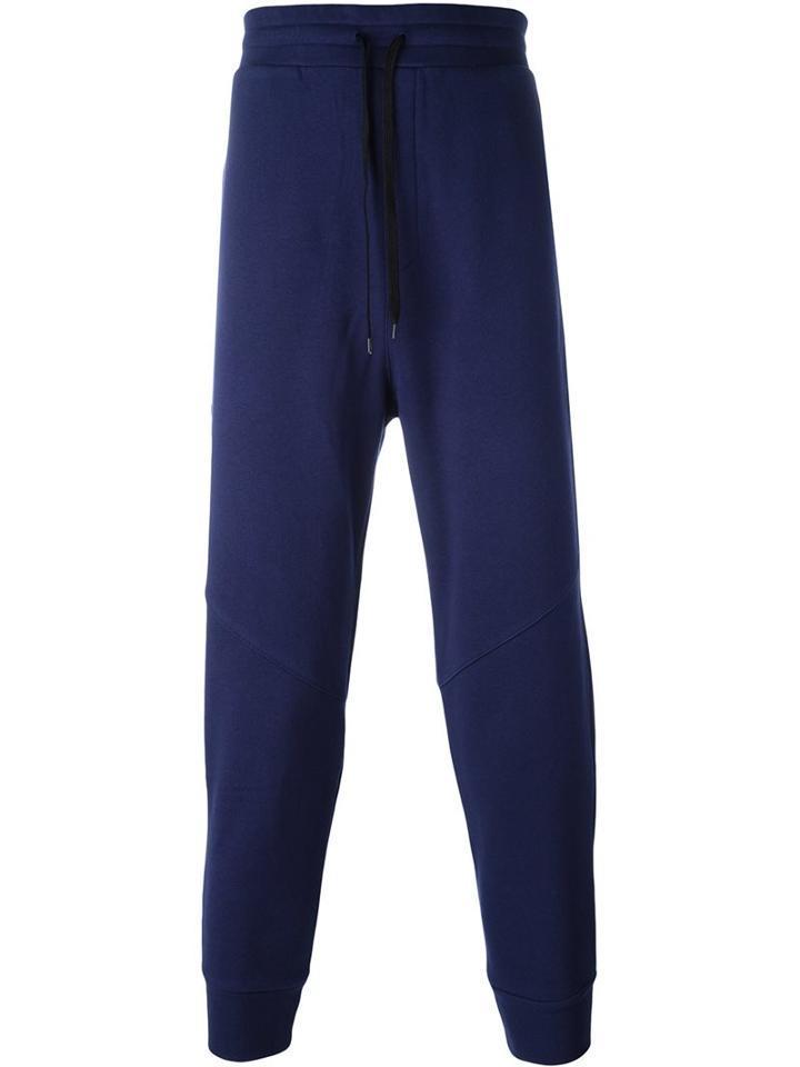 Ami Alexandre Mattiussi Drawstring Track Pants, Men's, Size: Xs, Blue, Cotton