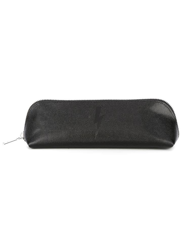 Neil Barrett Lightning Bolt Stationary Case, Men's, Black