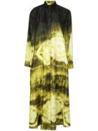 Christian Pellizzari Tie-dye Shirt Dress - Yellow & Orange