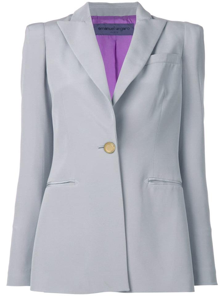 Emanuel Ungaro Pre-owned Peaked Lapels Blazer - Grey