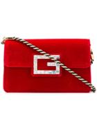 Gucci Square G Clutch - Red