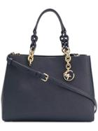 Michael Kors Collection Cynthia Saffiano Leather Satchel - Blue
