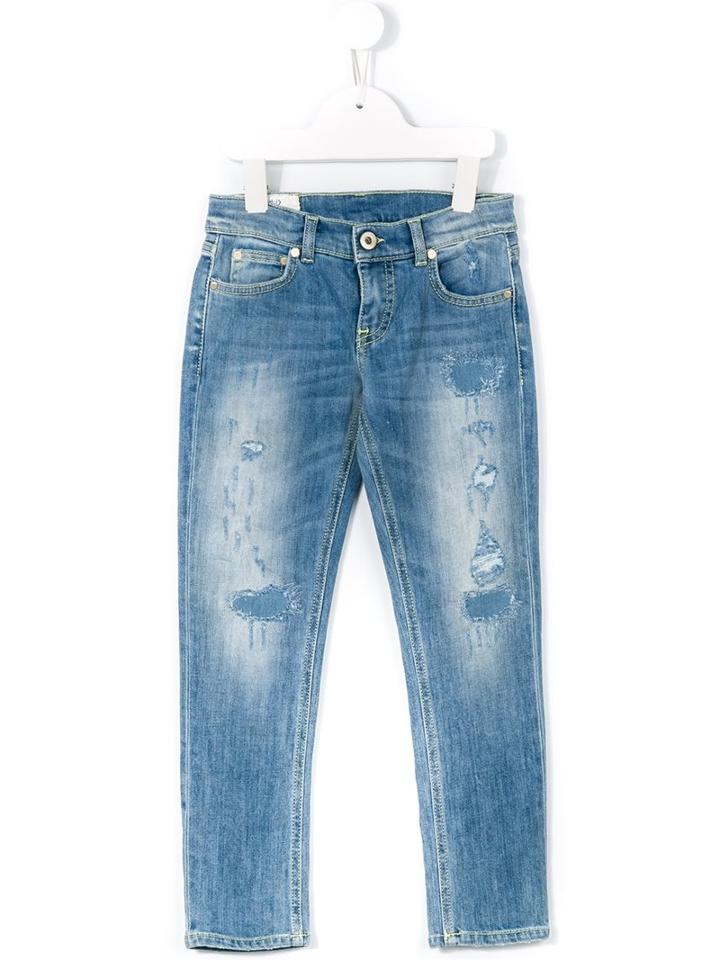 Dondup Kids Distressed Jeans, Girl's, Size: 6 Yrs, Blue