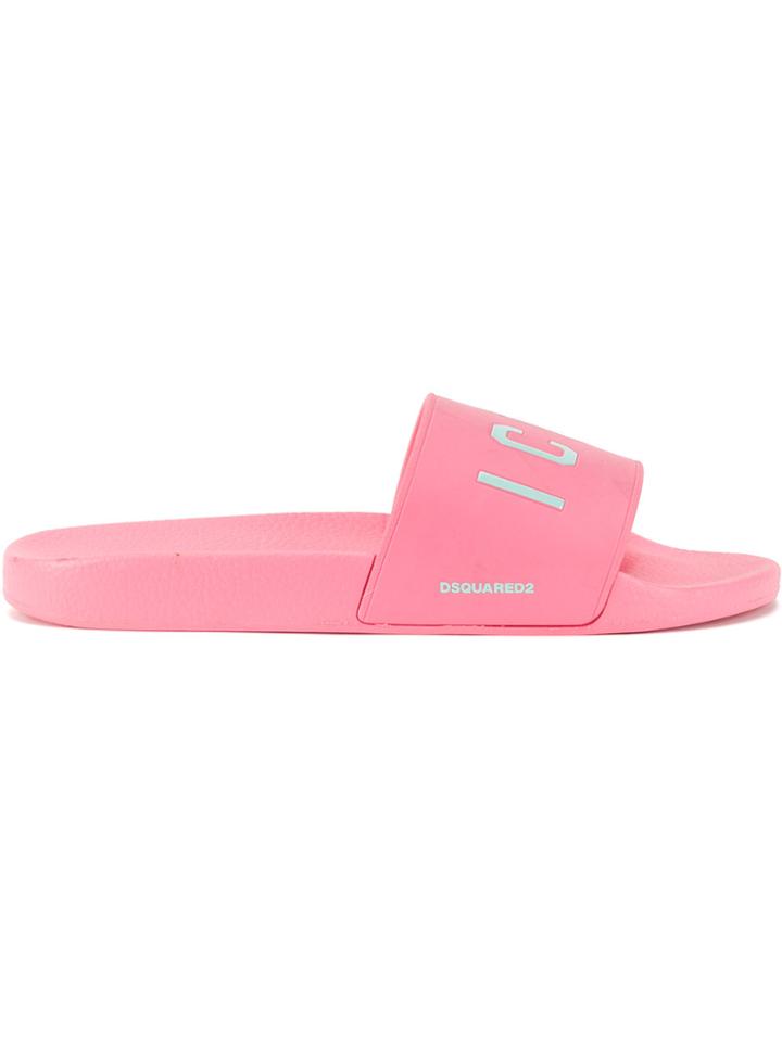 Dsquared2 Icon Pool Sliders - Pink & Purple