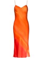 Poiret Midi Slip Dress - Orange