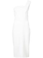 Christian Siriano One-shoulder Fitted Dress - White