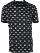 Dolce & Gabbana Crown Print T-shirt, Men's, Size: 46, Black, Cotton