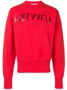 Helmut Lang Logo Hack Sweatshirt - Red