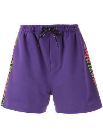 Àlg Bermuda Faixa Lateral Corrente - Purple