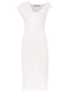 Gloria Coelho Asymmetric Neck Dress - White