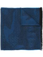 Furla - Printed Scarf - Unisex - Wool - One Size, Blue, Wool