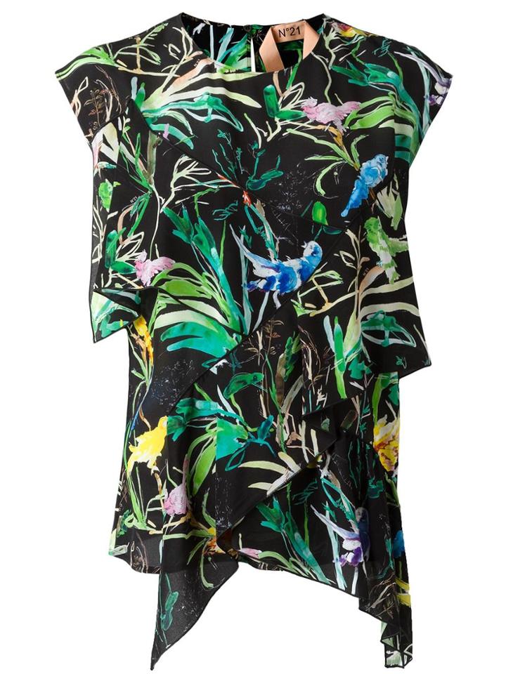 No21 Tropical Print Blouse - Multicolour
