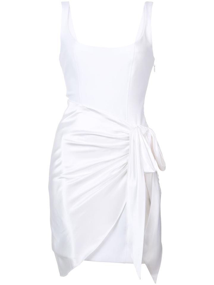 Cinq A Sept Sleeveless Ruched Mini Dress - White