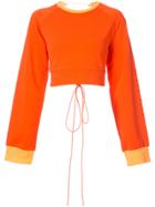 Fenty X Puma Laced Crop Sweatshirt - Orange