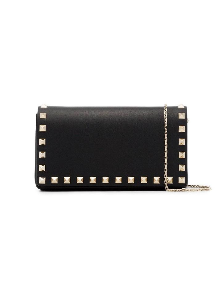 Valentino Valentino Garavani Black Rockstud Mini Leather Cross Body