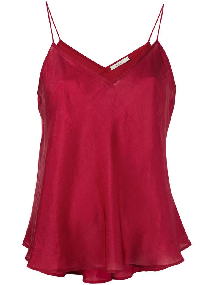 Mes Demoiselles - Shift Tank Top - Women - Silk - 38, Red, Silk