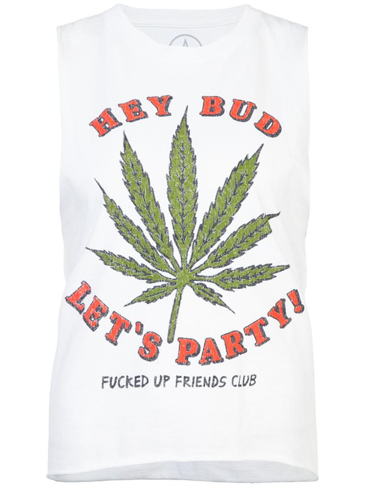 Local Authority Let's Party Tank Top - White