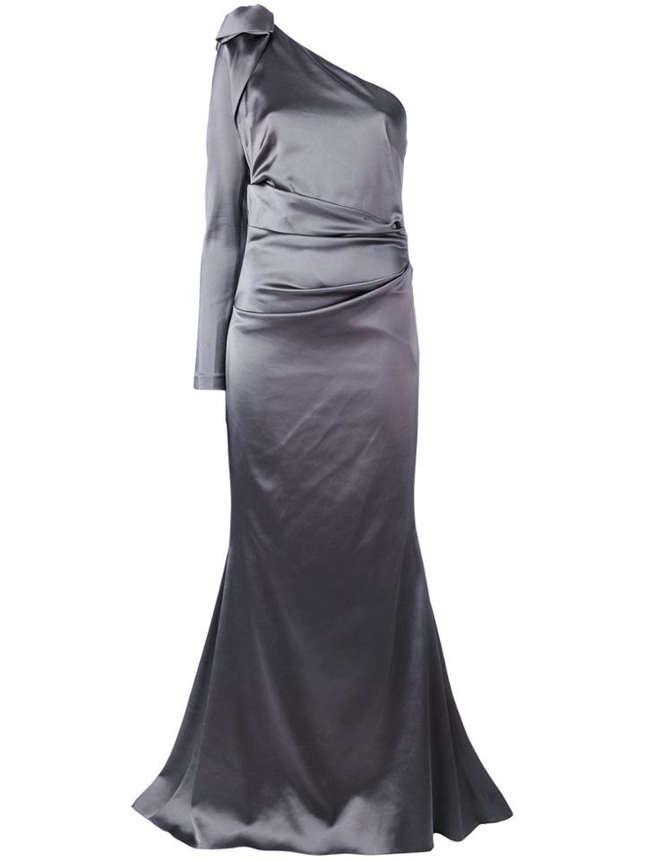 Talbot Runhof Noelani I Evening Dress - Grey