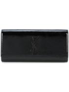 Saint Laurent Smoking Logo Clutch - Black