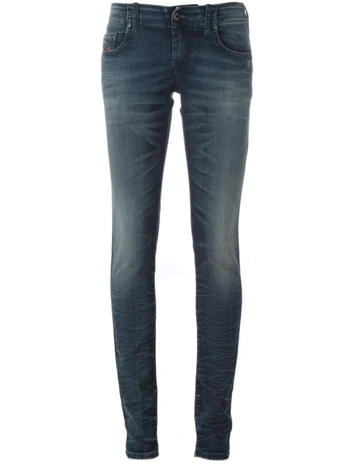 Diesel 'grupeene' Skinny Jeans, Women's, Size: 25, Blue, Cotton/polyester/spandex/elastane
