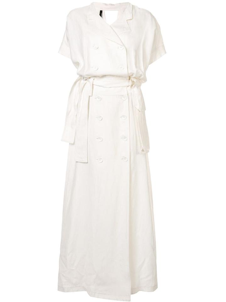 Taylor Deduction Shirt Maxi Dress - White