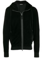 Tom Ford Front Zip Hoodie - Black