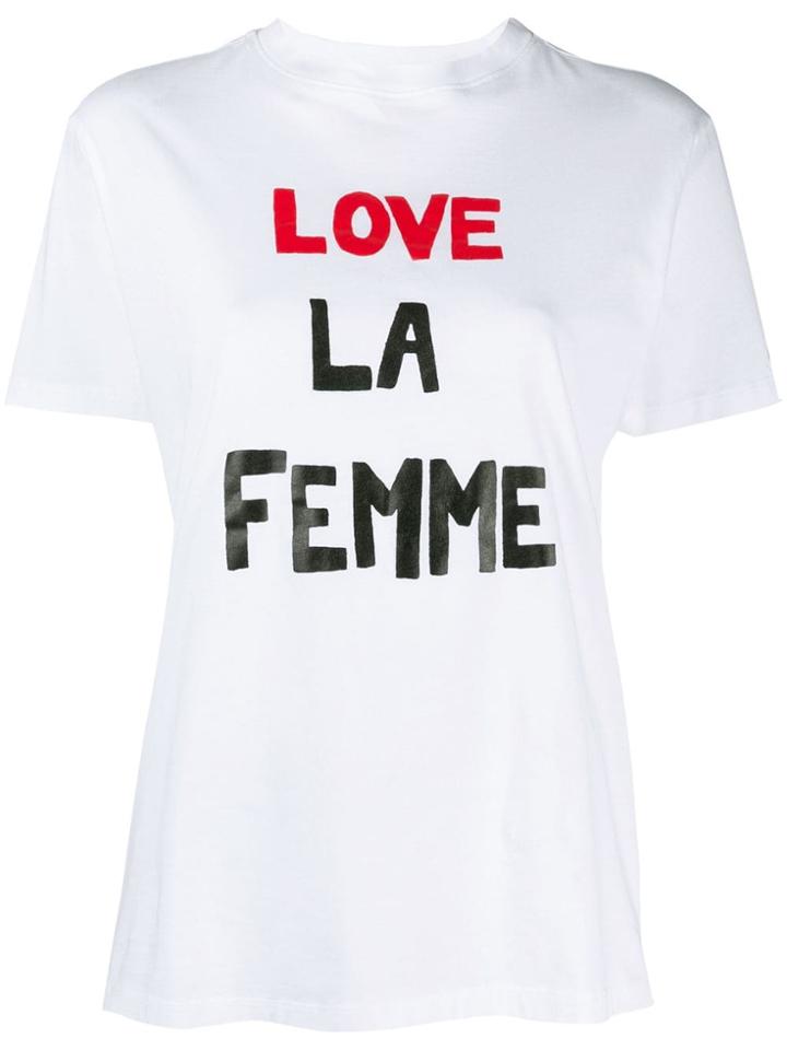 Bella Freud Love La Femme T-shirt - White