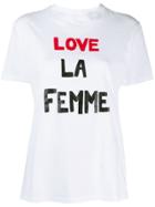 Bella Freud Love La Femme T-shirt - White