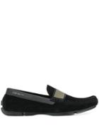 Emporio Armani Logo Print Loafers - Black