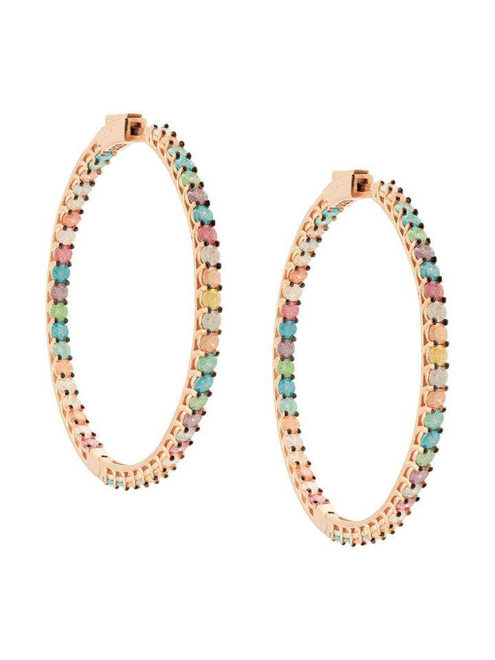 Nickho Rey Kaylee Hoop Earrings - Pink