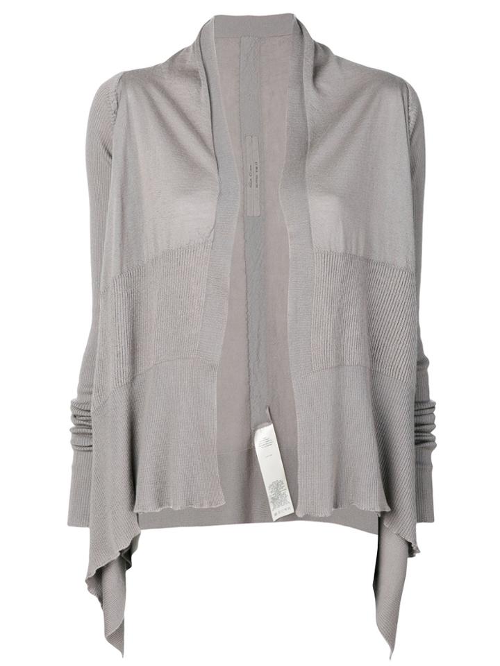Rick Owens Short Wrap Cardigan - Grey