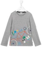 Paul Smith Junior Bicycle Print Top, Boy's, Size: 8 Yrs, Grey