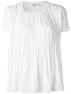 Jil Sander - Draped T-shirt - Women - Cotton/polyester - S, White, Cotton/polyester