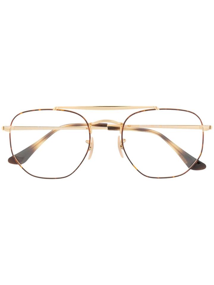 Ray-ban Tortoiseshell Glasses - Gold