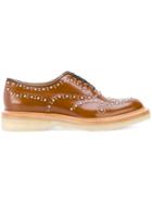 Church's Chunky Sole Studded Oxfords - Brown