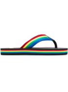Saint Laurent Striped Flip-flops