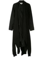 Aganovich Layered Asymmetric Hem Dress - Black