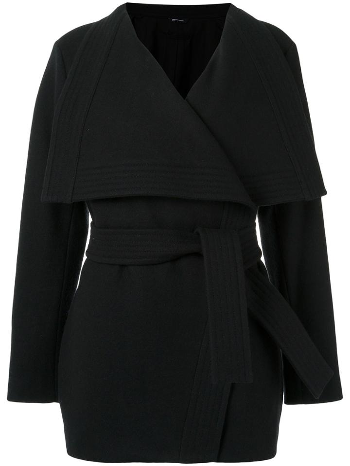 Uma Raquel Davidowicz Tie Fastening Coat - Black