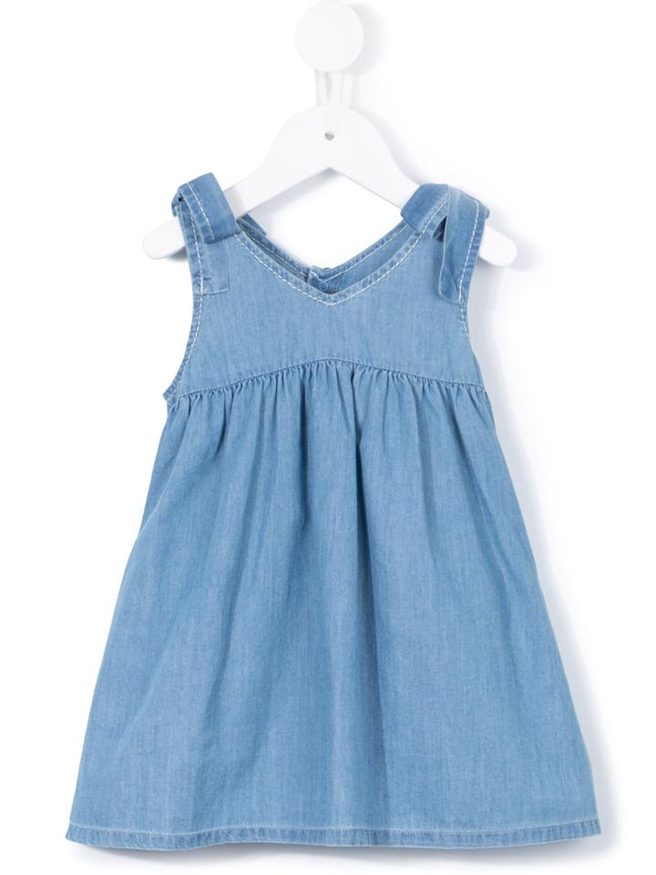 Chloé Kids - Denim Dress - Kids - Cotton - 36 Mth, Blue