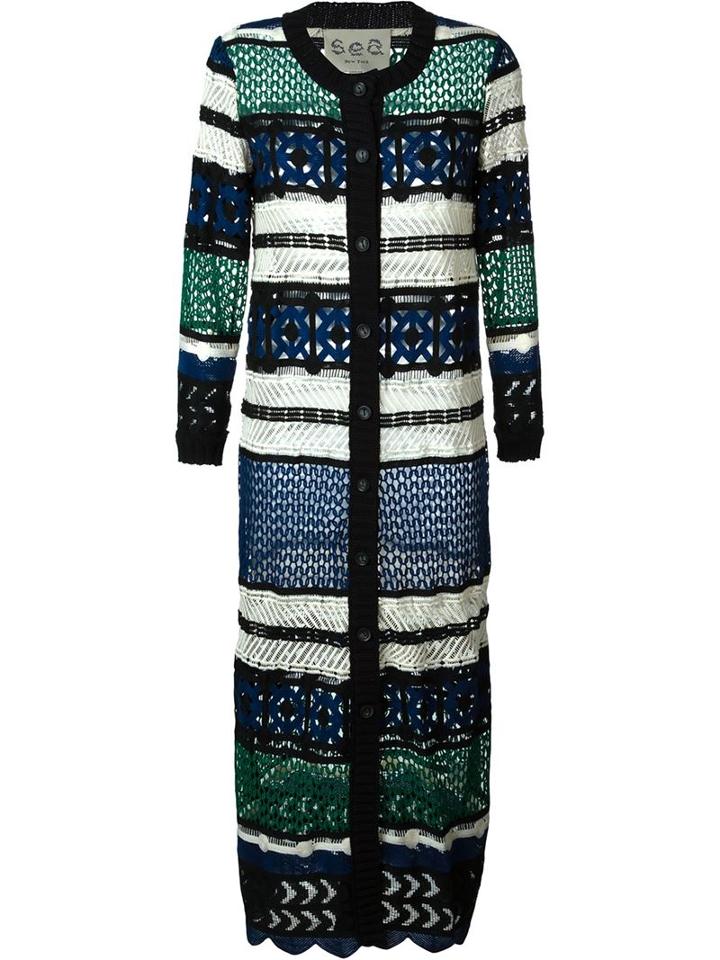 Sea Knitted Cardi-coat