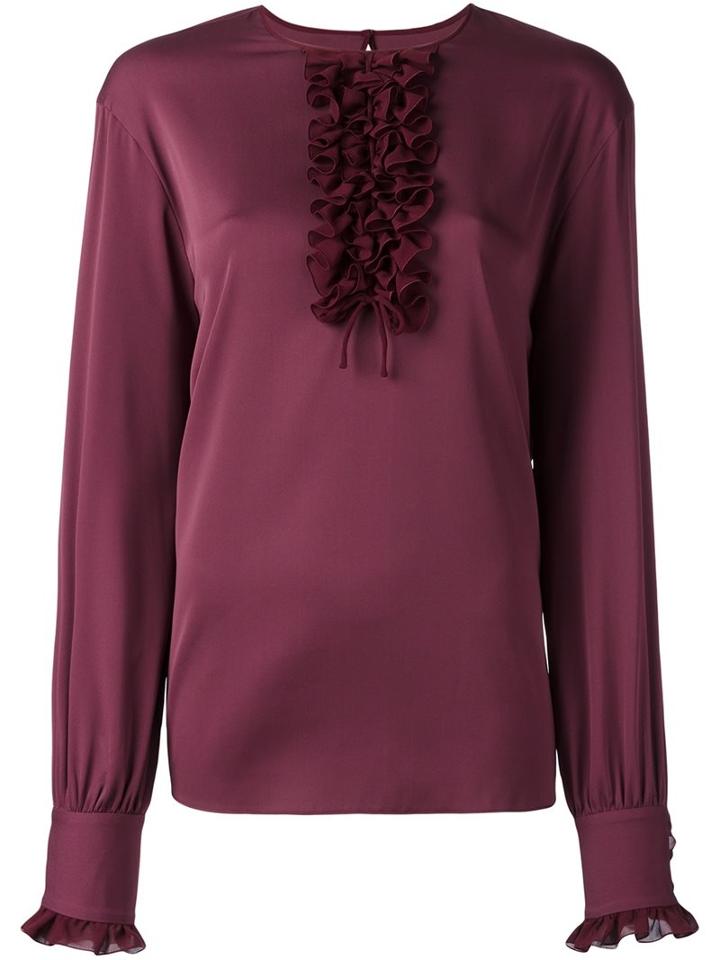 Dolce & Gabbana Ruffled Placket Blouse