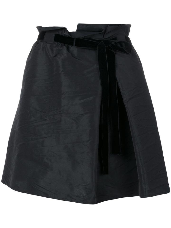 Red Valentino - A-line Skirt - Women - Polyamide/polyester/acetate - 42, Black, Polyamide/polyester/acetate