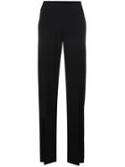 Jonathan Simkhai - Front Slit Trousers - Women - Spandex/elastane/acetate/viscose - 4, Women's, Black, Spandex/elastane/acetate/viscose